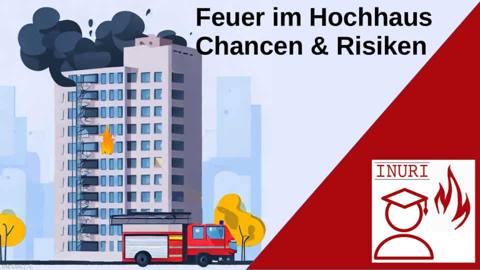 Brand in einem Hochhaus