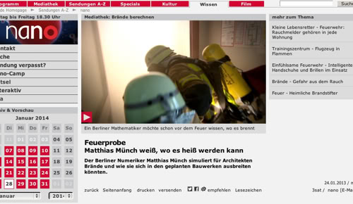 Webseite Sendetermin