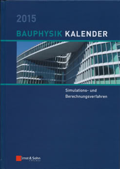 Buchcover Bauphysik-Kalender 2015 mit dem Schwerpunkt Simulation