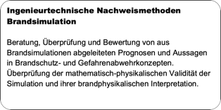 Beispiel für eine Beratungsleistung: Ingenieurtechnische Nachweismethoden