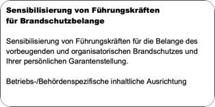 Beispiel für eine Beratungsleistung: Sensibilisierung von Führungskräften