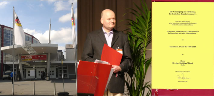 Überreichung vfdb Excellence Award Dr. Münch 2014