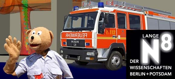 Teaserbild zur Brandschutzaufklärung bei der Langen Nacht der Wissenschaften