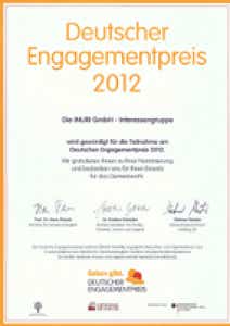 Nominierung zum Deutscher Engagementpreis 2012