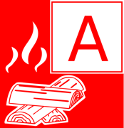 Symbol Brandklasse A